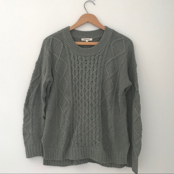 Madewell Sweaters - Madewell Classic Cable Knit Pullover